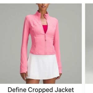 lululemon athletica Pink Cropped Jacket